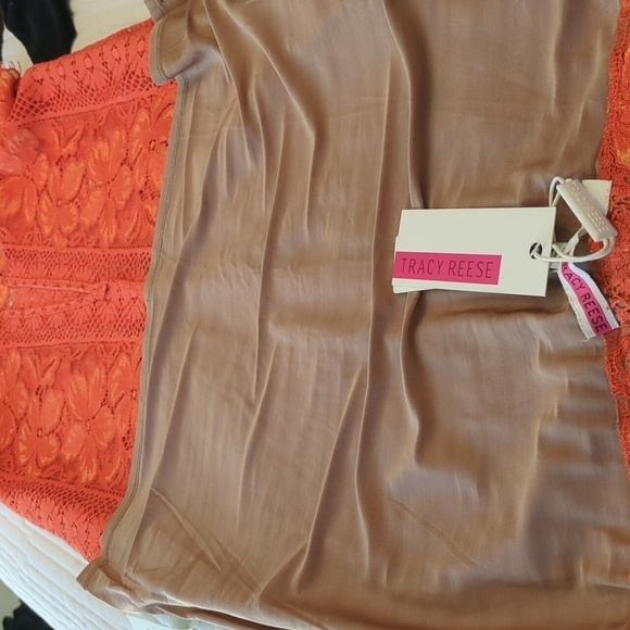 Anthropology Tracy Reece Pencil Lady Like lace Midi skirt Modern Tie Waist - Picture 5 of 7